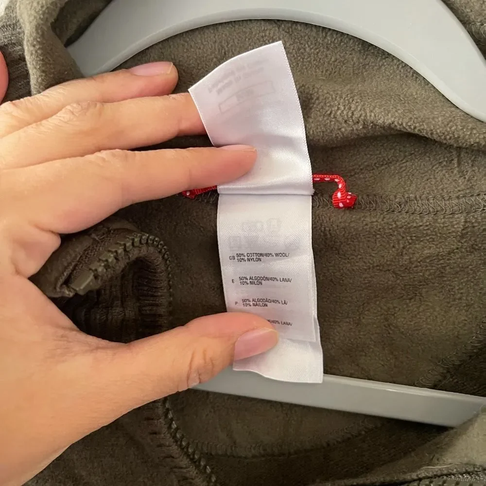 The north face‎ wool blend half zip sweater